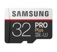 Карта памяти micro SDHC 32Gb Samsung; Class 10; Pro Plus UHS-I U3; With SD-adapter (MB-MD32GA/RU)