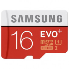 Карта памяти micro SDHC 16Gb Samsung; Class 10; Evo Plus UHS-I R80/W20Mb/s (MB-MC16DA)