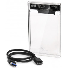 Карман для HDD ProLogix; SATA 2.5''; USB 3.0; Clear; (PMR-U27F-Clear)
