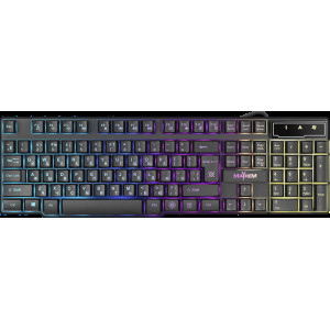Клавиатура проводная Defender Mayhem GK-360DL; USB; Black