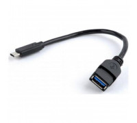 Переходник USB 3.0 OTG Type-C; Black; 0.2m