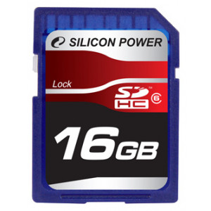 Карта памяти SDHC 16Gb Silicon Power; Class 6 (SP016GBSDH006V10)