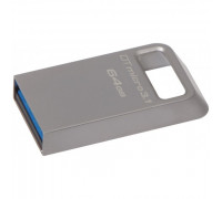 Flash-память Kingston DataTraveler Micro (DTMC3/64GB); 64Gb; USB 3.1; Metal