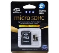 Карта памяти micro SDHC 32Gb Team; Class 10; With SD-adapter (TUSDH32GCL1003)