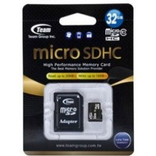 Карта памяти micro SDHC 32Gb Team; Class 10; With SD-adapter (TUSDH32GCL1003)