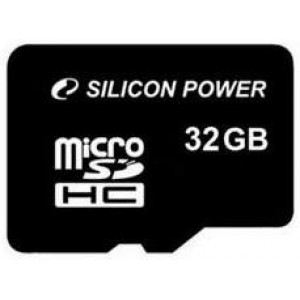 Карта памяти micro SDHC 32Gb Silicon Power; Class 4; No adapter (SP032GBSTH004V10)