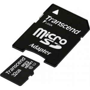Карта памяти micro SDHC 32Gb Transcend (TS32GUSDU1)