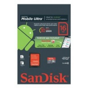 Карта памяти micro SDHC 16Gb SanDisk (SDSDQUA-016G-U46A)