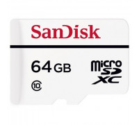 Карта памяти micro SDXC 64Gb SanDisk; High Endurance Video Monitoring; Class 10; W20MB/s; Wiith SD-adapter (SDSDQQ-064G-G46A)