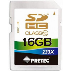 Карта памяти SDHC 16Gb Pretec; (SHSV16G); Class 10