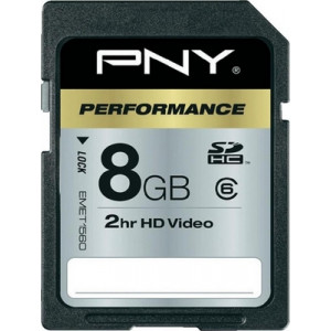 Карта памяти SDHC 8Gb PNY