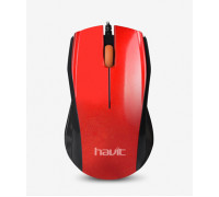 Мышь проводная Havit HV-MS689; USB; Black&Red 