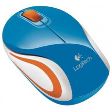 Мышь беспроводная Logitech Wireless Mini Mouse M187; USB; Blue&Orange (910-002738)