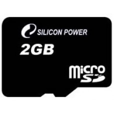 Карта памяти micro SD 2Gb Silicon Power; No adapters (SP002GBSDT000V10)