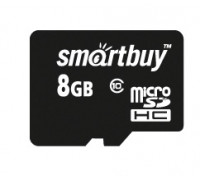 Карта памяти micro SDHC 8Gb Smart Buy; Class 10 (SB8GBSDCL10-00***)