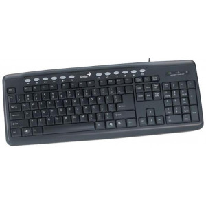 Клавиатура+мышь проводная Genius KM-220; PS/2; Black (31330201104)