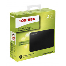 Жесткий диск USB 3.0 2000.0 Gb; Toshiba Canvio Basics; 2.5''; Black (HDTB420EK3AA)