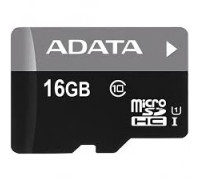 Карта памяти micro SDHC 16Gb A-Data Premier (AUSDH16GUICL10-R); Class 10; No adapter
