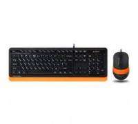 Клавиатура+мышь проводная A4Tech Fstyler F1010 Black/Orange