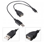 Переходник OTG USB  to microUSB + AM