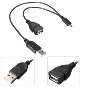 Переходник OTG USB  to microUSB + AM