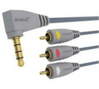 Кабель межблочный; Jack 3.5 mm (4 контакта) вилка - 3xRCA вилка