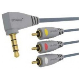 Кабель межблочный; Jack 3.5 mm (4 контакта) вилка - 3xRCA вилка