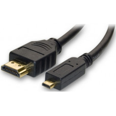Кабель HDMI to micro HDMI; 2m; Black; DeTech