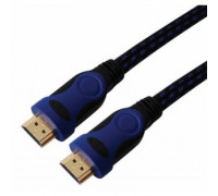 Кабель HDMI to HDMI 1.4; 3m; DeTech; Black-Blue