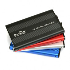 Карман для HDD DeTech DT-ED75U3; SATA 2.5''; USB 3.0; Silver