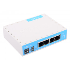Маршрутизатор MikroTik hAP lite (RB941-2nD); до 300 Мбит/с