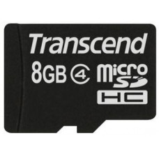 Карта памяти micro SDНС 8Gb Transcend; Class 4; No adapter (TS8GUSDC4)