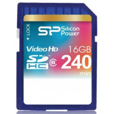 Карта памяти SDHC 16Gb Silicon Power; Video HD; Class 6 (SP016GBSDH006V30)