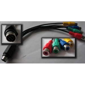 Плита кухонная Переходник TV Out - Component; S-Video 8-pin to 4xRCA; для подключения телевизора к видеокартам на чипсетах ATI