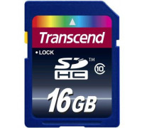 Карта памяти SDHC 16Gb Transcend (TS16GSDU1); Class10; UHS-I PremiumX300