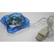 USB разветвители (HUB) Dellta H-33; HUB USB 2.0; 4-Ports; Blue