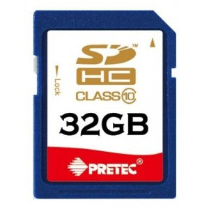Карта памяти SDHC 32Gb Pretec; (SHSV32G); Class 10