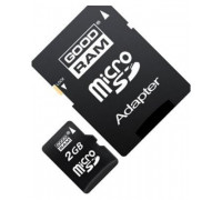 Карта памяти micro SD 2Gb GoodRam with SD adapter (SDU2GAGRR10)