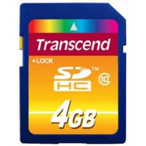 Карта памяти SDHC 4Gb Transend TS4GSDHC10