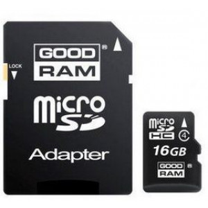 Карта памяти micro SDHC 16Gb GoodRam (SDU16GHCAGRR10)