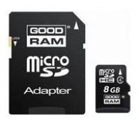 Карта памяти micro SDHC 8Gb GoodRam (SDU8GHCAGRR10)