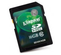 Карта памяти SDHC 16Gb Kingston (SD10V/16GB)