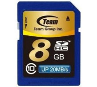 Карта памяти SDHC 8Gb Team (TSDHC8GCL1001)