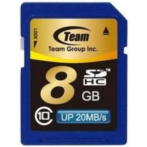 Карта памяти SDHC 8Gb Team (TSDHC8GCL1001)