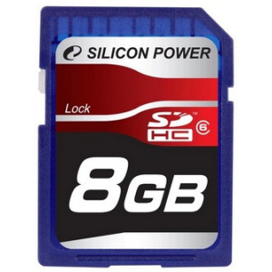 Карта памяти SDHC 8Gb Silicon Power Class 6 (SP008GBSDH006V10)