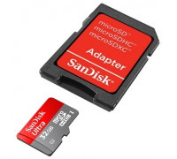 Карта памяти micro SD 32Gb Sandisk Mobile Ultra (SDSDQUI-032G-U46); Class 10; with SD adapter
