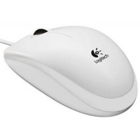Мышь проводная Logitech B100; Optical Mouse; USB; White (910-003360)