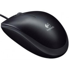 Мышь проводная Logitech B100; USB; 800 dpi; Black