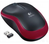 Мышь беспроводная Logitech M185; Red