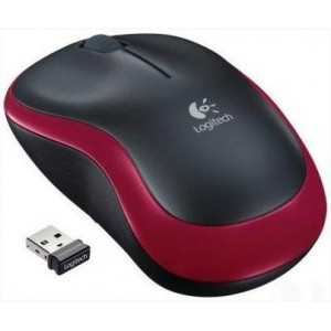Мышь беспроводная Logitech M185; Red